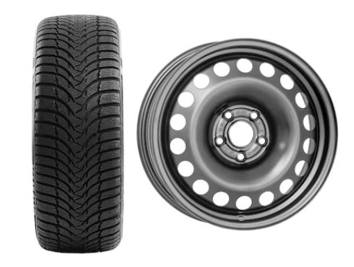 Roata completa Opel Astra K janta otel ALCAR 7035 6.5x16 + anvelopa Iarna Kumho WP51 WinterCraft 205/55 R16 91T + Senzor presiune ALCAR